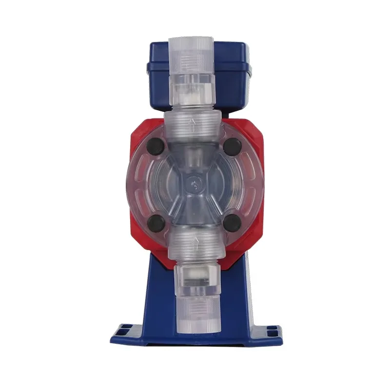 Diaphragm metering pump for food grade proportional metering with trimmer knob