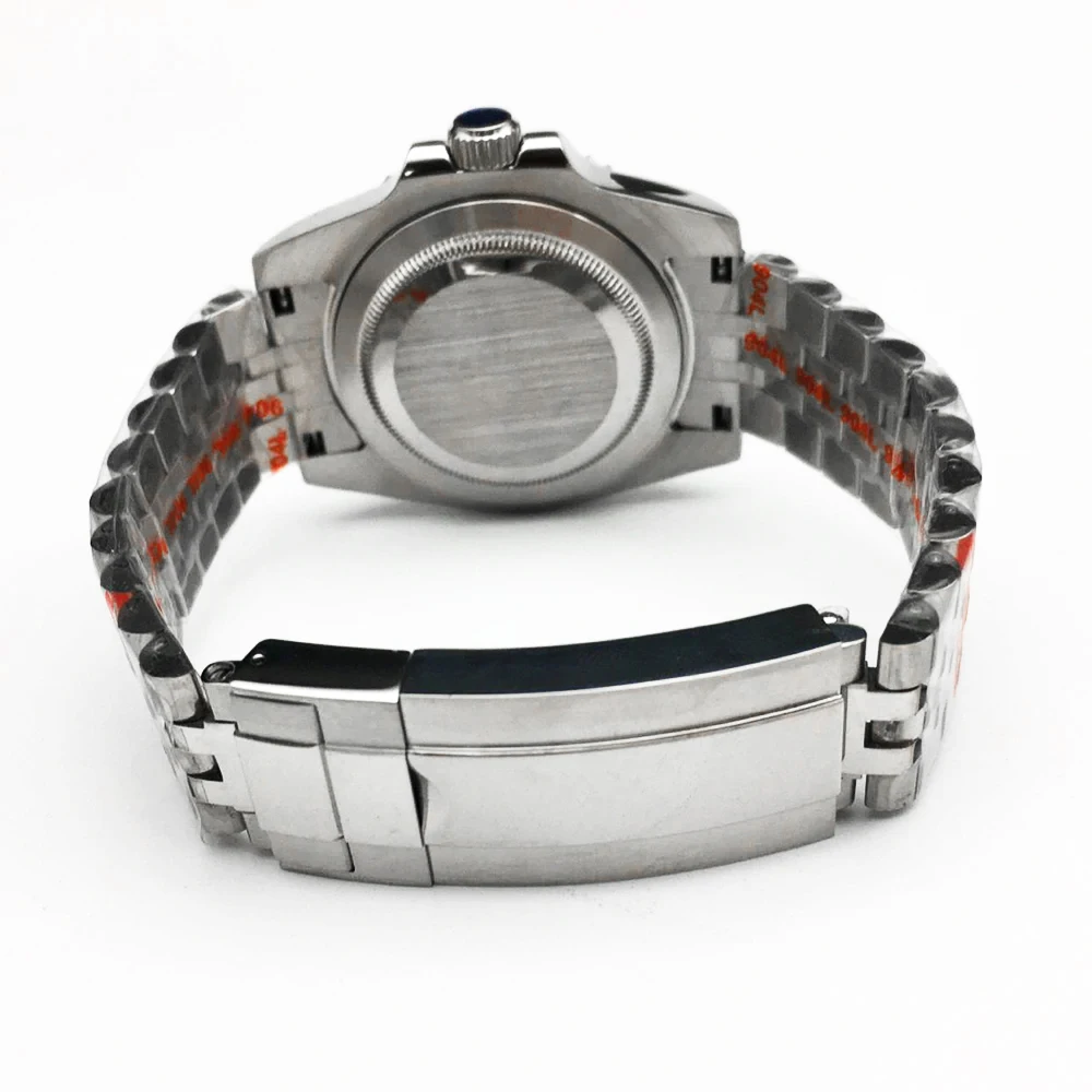 Полный набор корпуса часов 40 мм + ремешок из нержавеющей стали Корпус NH35 подходит для механизмов Miyota 8205/821A/8215 Япония NH35/NH36