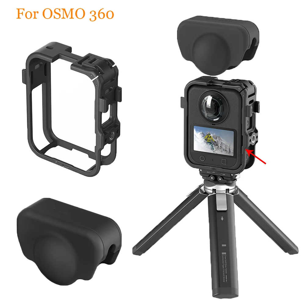 Expansion Protective Frame for DJI OSMO 360 Plastic Rabbit Cage Protection Expansion Frame Cover Case Action Accessories