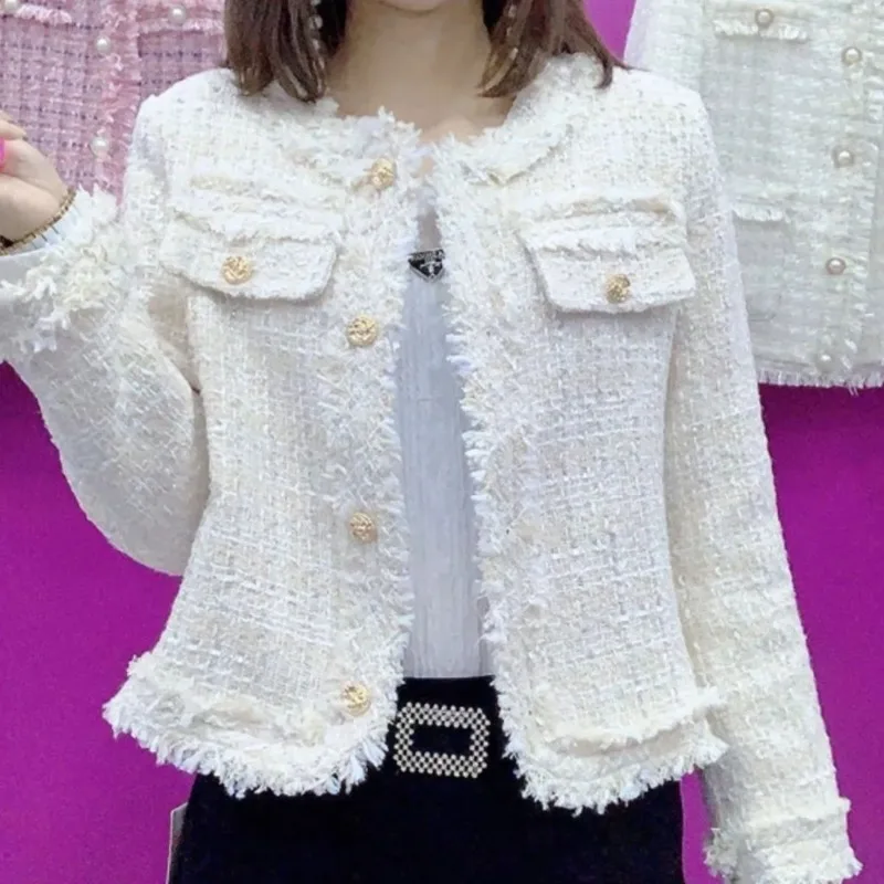 

Женский модный элегантный короткий топ высокого класса, популярный в Интернете куртка, весенне-осеннее французское женское пальто