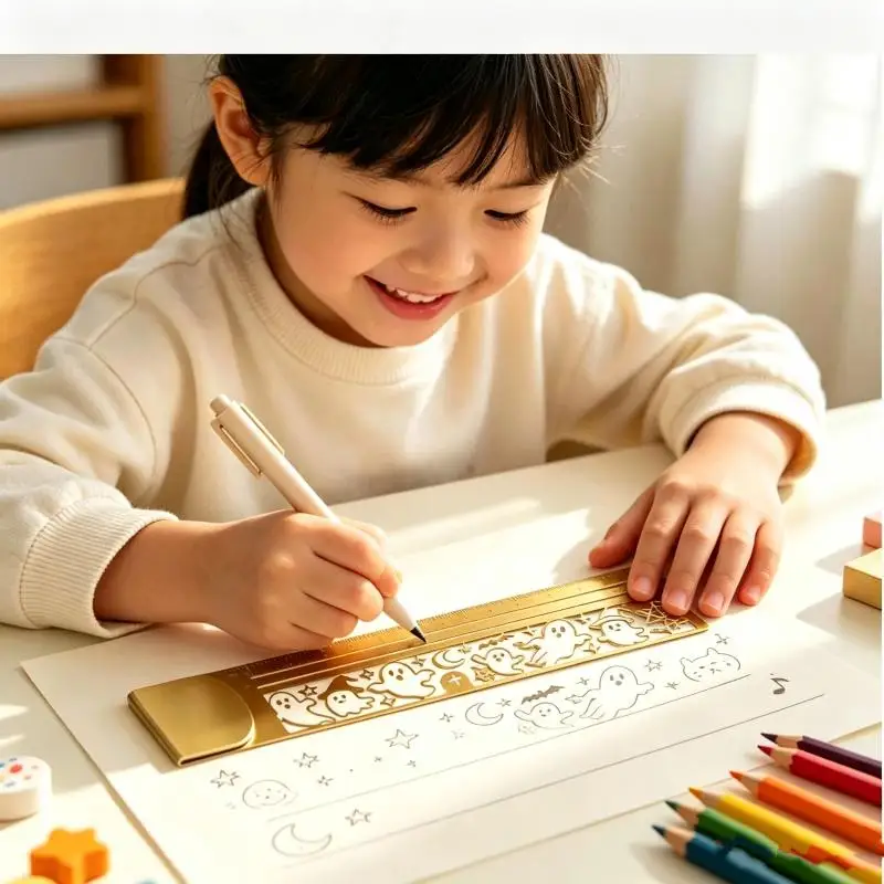 1Pc Adorable Cat Double Sided Ruler Bookmark Creative Measuring Tool For Planner Notes Student Stationery Holiday Gift