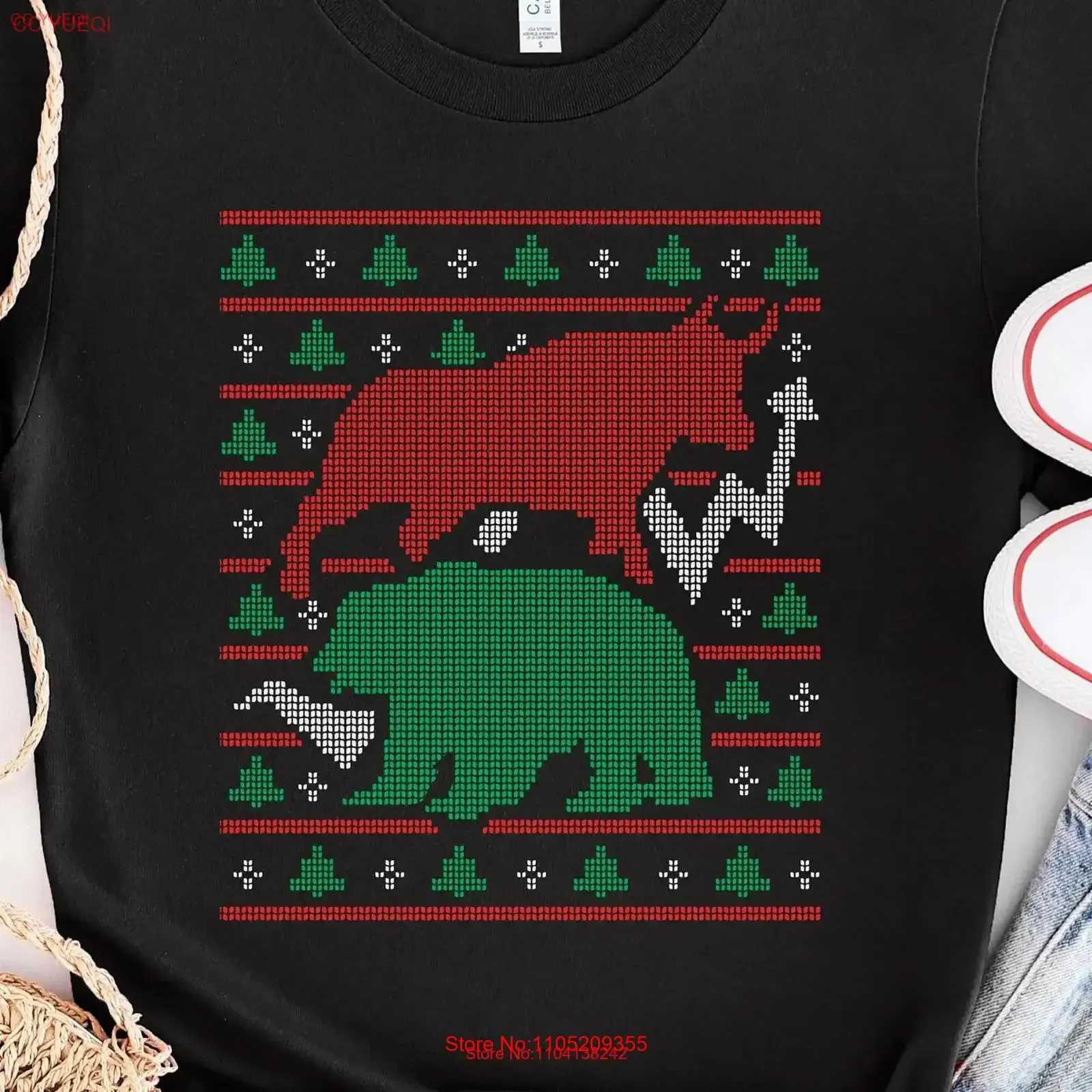 

Стандартный рынок, уродливый свитер, футболка, праздничные вечеринки, рождественский любовник, настенная уличная футболка, винтажная, растянутая, стильная, удобная