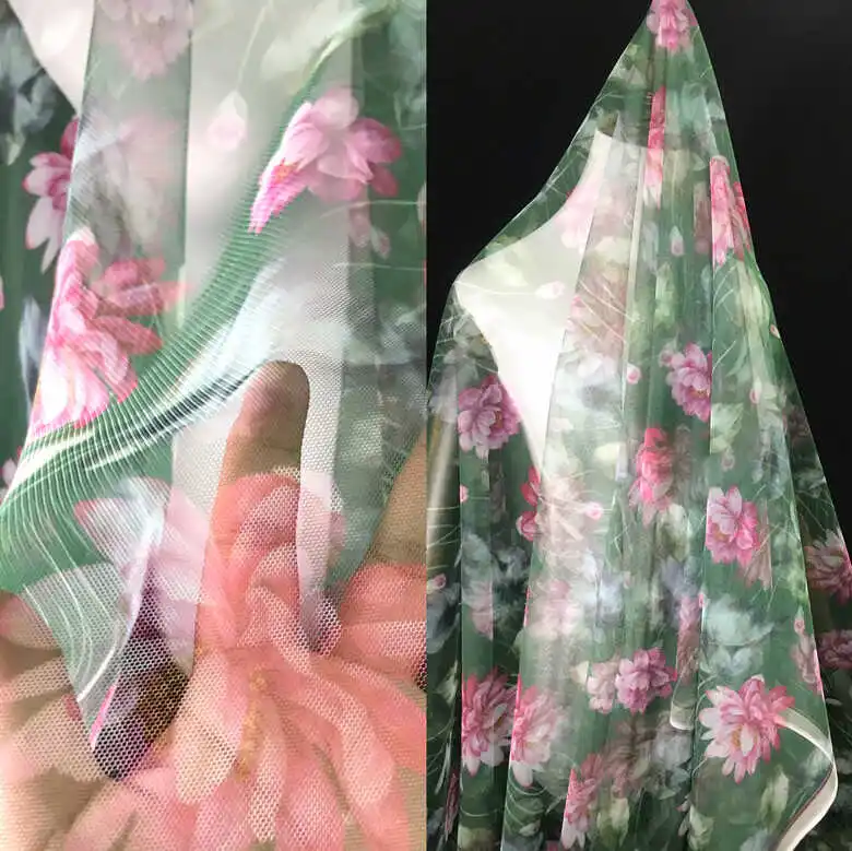 

Перспективная сетчатая ткань Hanfu с темпераментом, большой узор пиона, ткань в национальном стиле в стиле ретро, новый китайский стиль, древний стиль