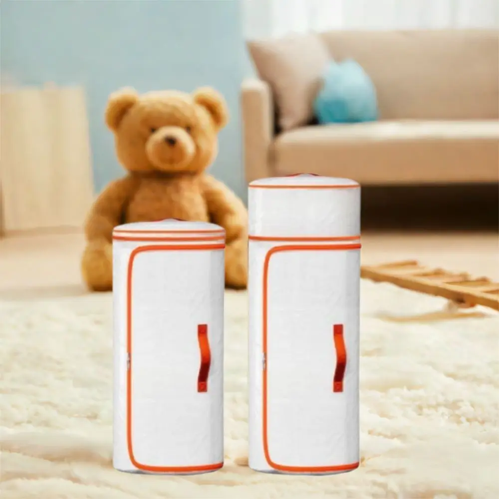 

Large Cylinder Quilt Storage Bag Compressible Moisture-proof Clothes Quilt Storage Bag Dustproof with Zipper Luggage Moving Bag