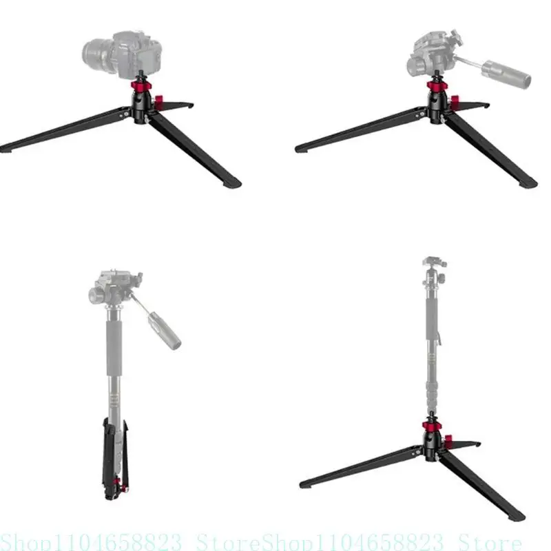 

Portable Aluminum Desktop Tripod Stand Durability Support Bracket Easy To Use For Photography&Videography 3/8In Thread