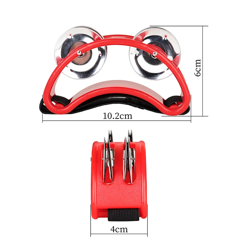 طبلة بيضاوية الشكل رفيق اليد القدم جلجل طبل الأطفال الموسيقية التعليمية الدف أدوات قرع لحفلة KTV