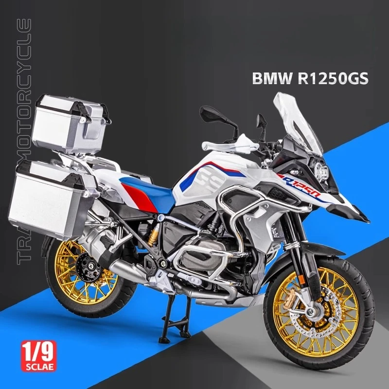 

1:9 BMW R1250GS ADV имитация модели мотоцикла литой под давлением звук свет металлический автомобиль освещение коллекция подарок для мальчика