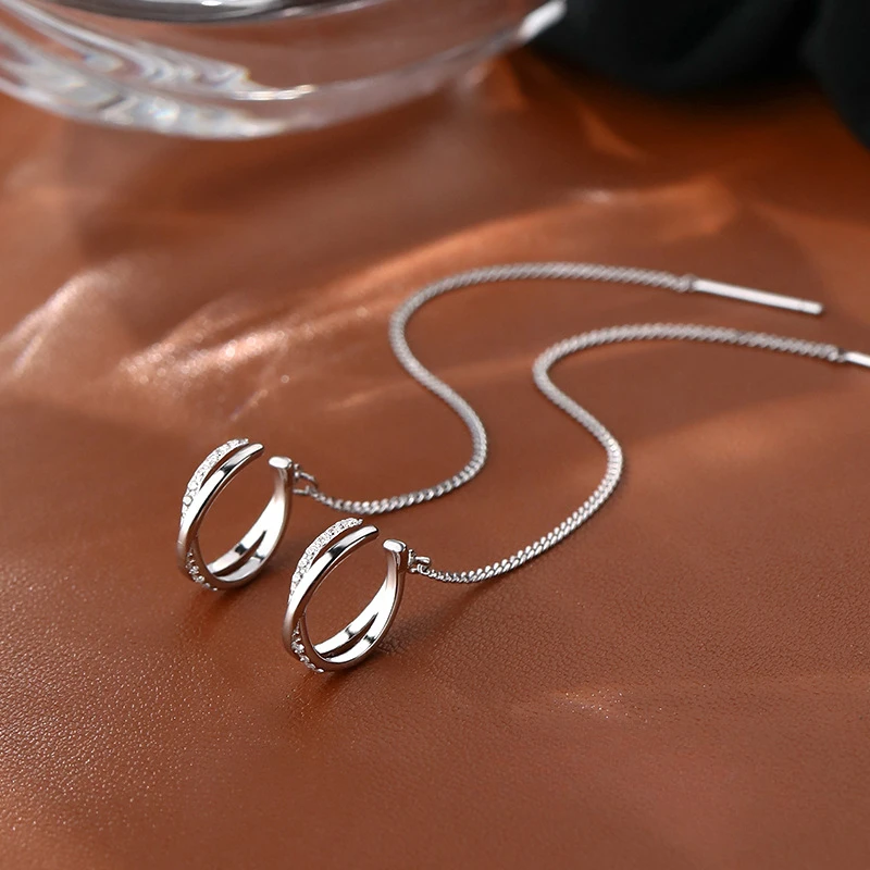 

Wholesale Earrings For Women Long Tassel Earrings Ear Line pendientes Fashion papercranes Ear Line Drop Earrings