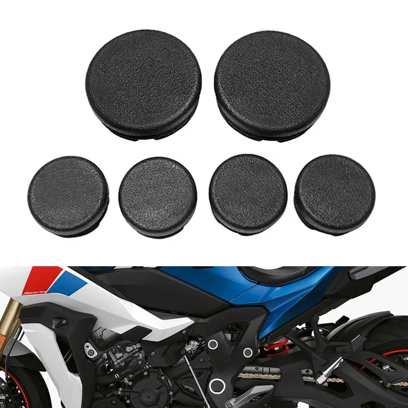 Para BMW S1000XR S 1000XR S1000 XR 2013-2023: Kit de 6 Peças de Tampas para Furos do Chassi da Motocicleta