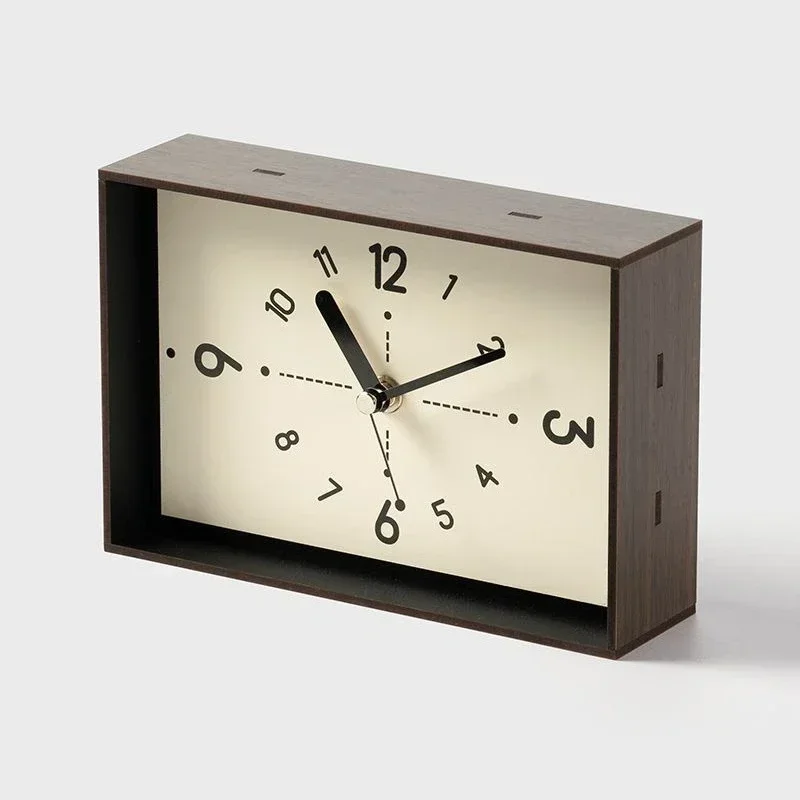 Art creative living room desktop clock retro home pendulum desktop seat clock decoration