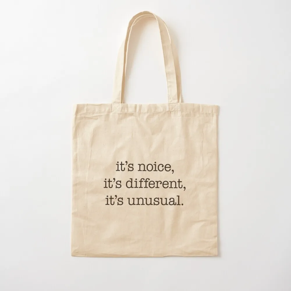 It’s noice, it’s different, it’s unusual – Kath and Kim, black type Tote Bag Women's shopper Candy bags Canvas Tote Bag