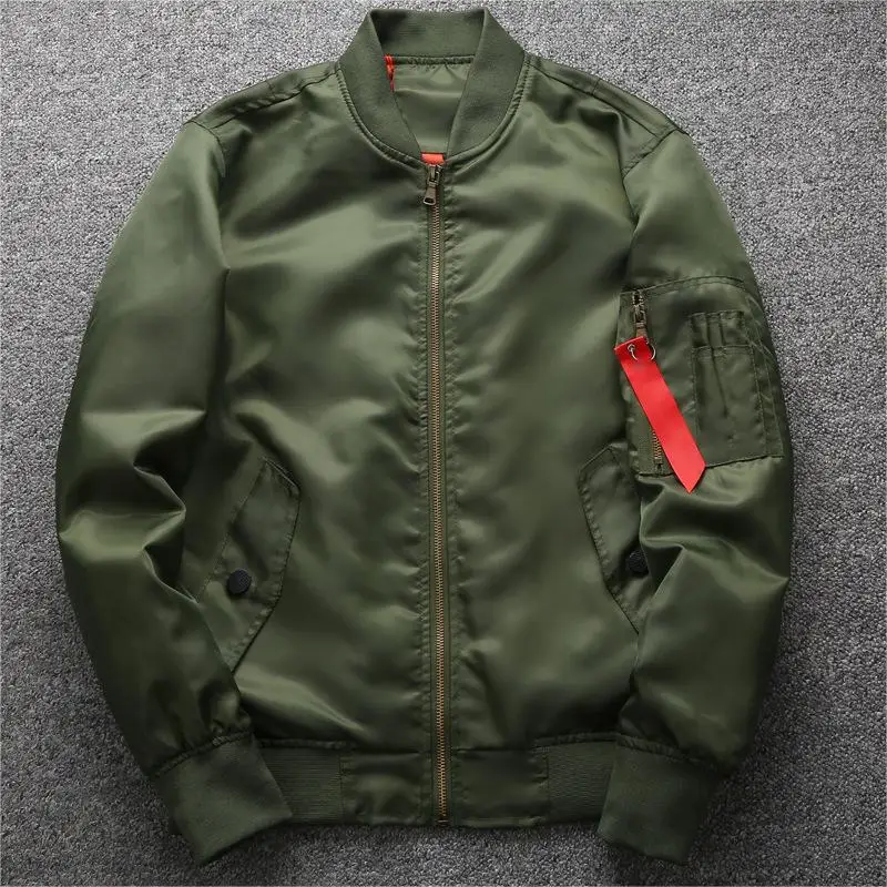 Men MA1 Jacket Autumn Quality Outdoor Windproof Waterproof Coat Male Bomber Flight Jackets