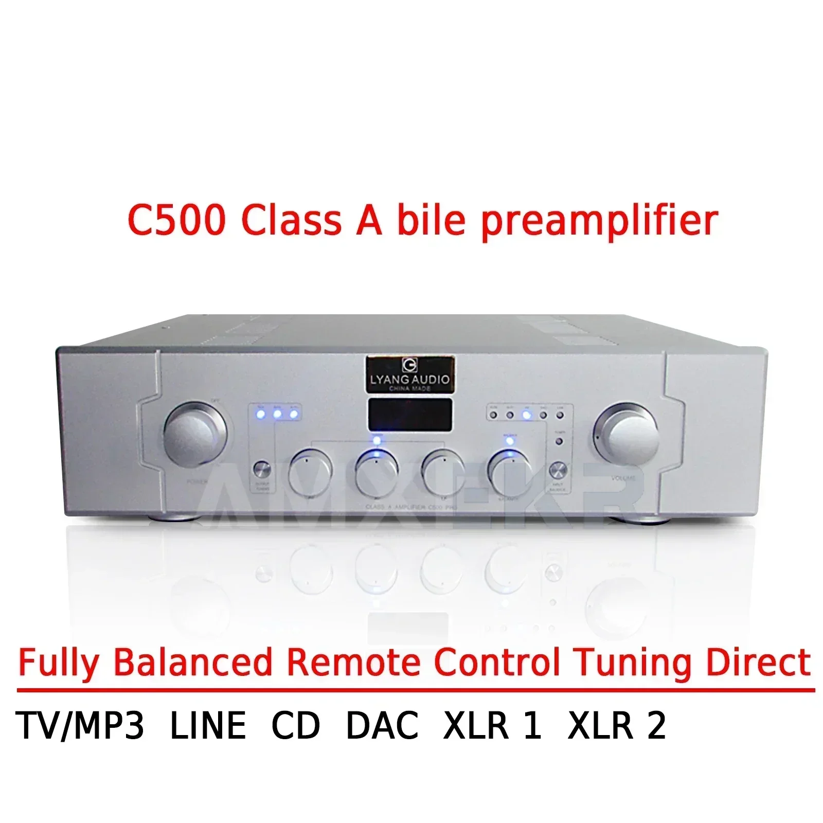 

AMXEKR C500 Fully Balanced Pure A Tone Tube Preamplifier with Hifi Amplifier, Fever, High, Medium and Low Tone/pass-through