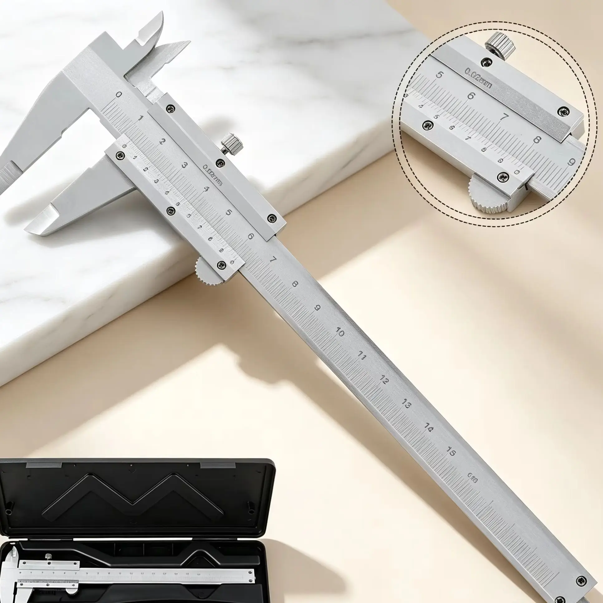 Stainless Steel Vernier Caliper 0-6