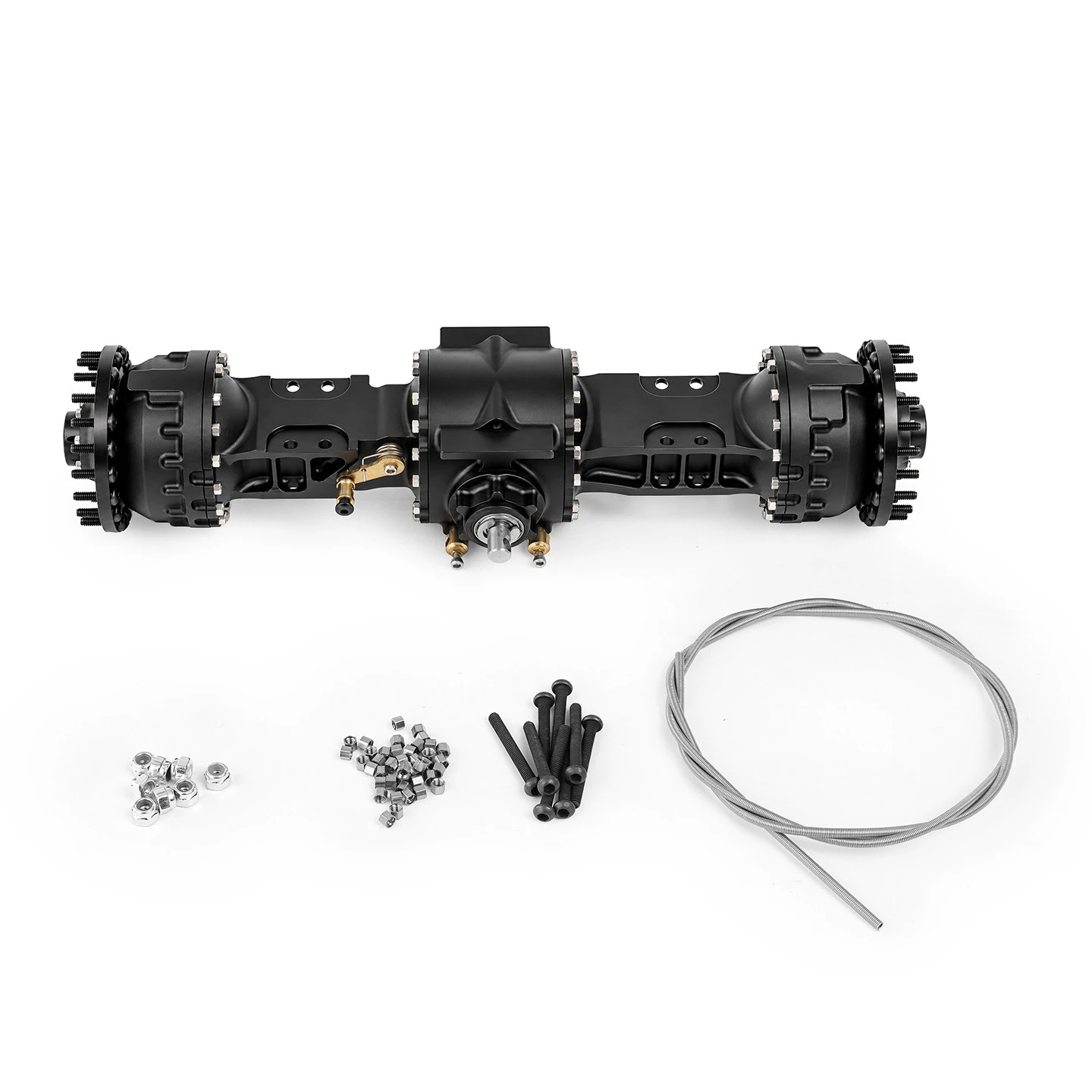 RC 1/14 Loader Drive Axle With Differential And Differential Lock Wheel Reduction Axle for Tamiya Hydraulic Truck DIY Parts