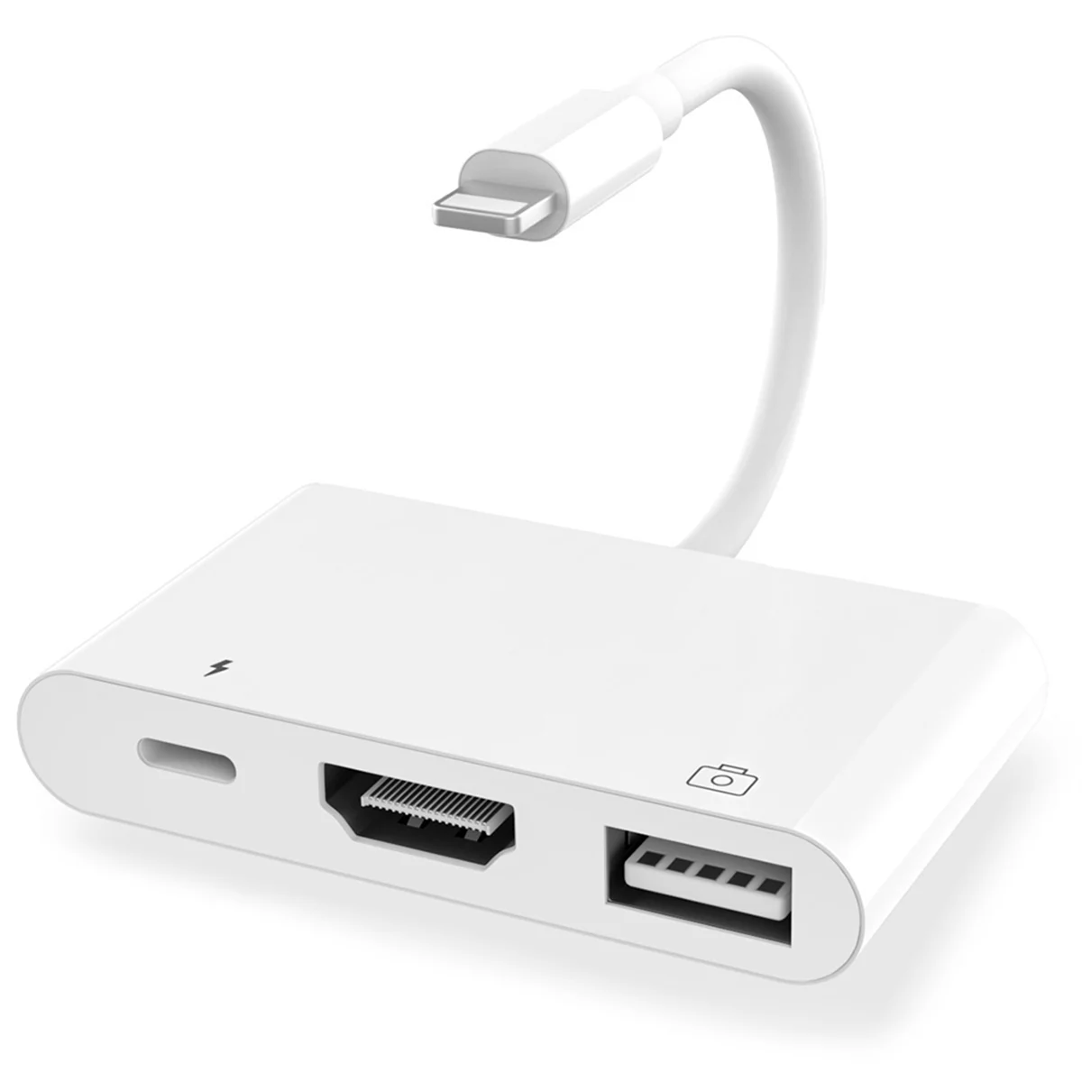 

СУПЕР ПРЕДЛОЖЕНИЕ HDMI-совместимый адаптер OTG 3 в 1 для iPhone, адаптер HD 1080P