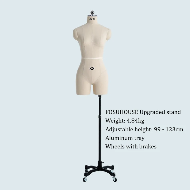 Cotton Cover Body Female Mannequins with Legs for Clothing Design Bust Sewing Tailor Mannequin Dress Display Stand Can Pin image 3