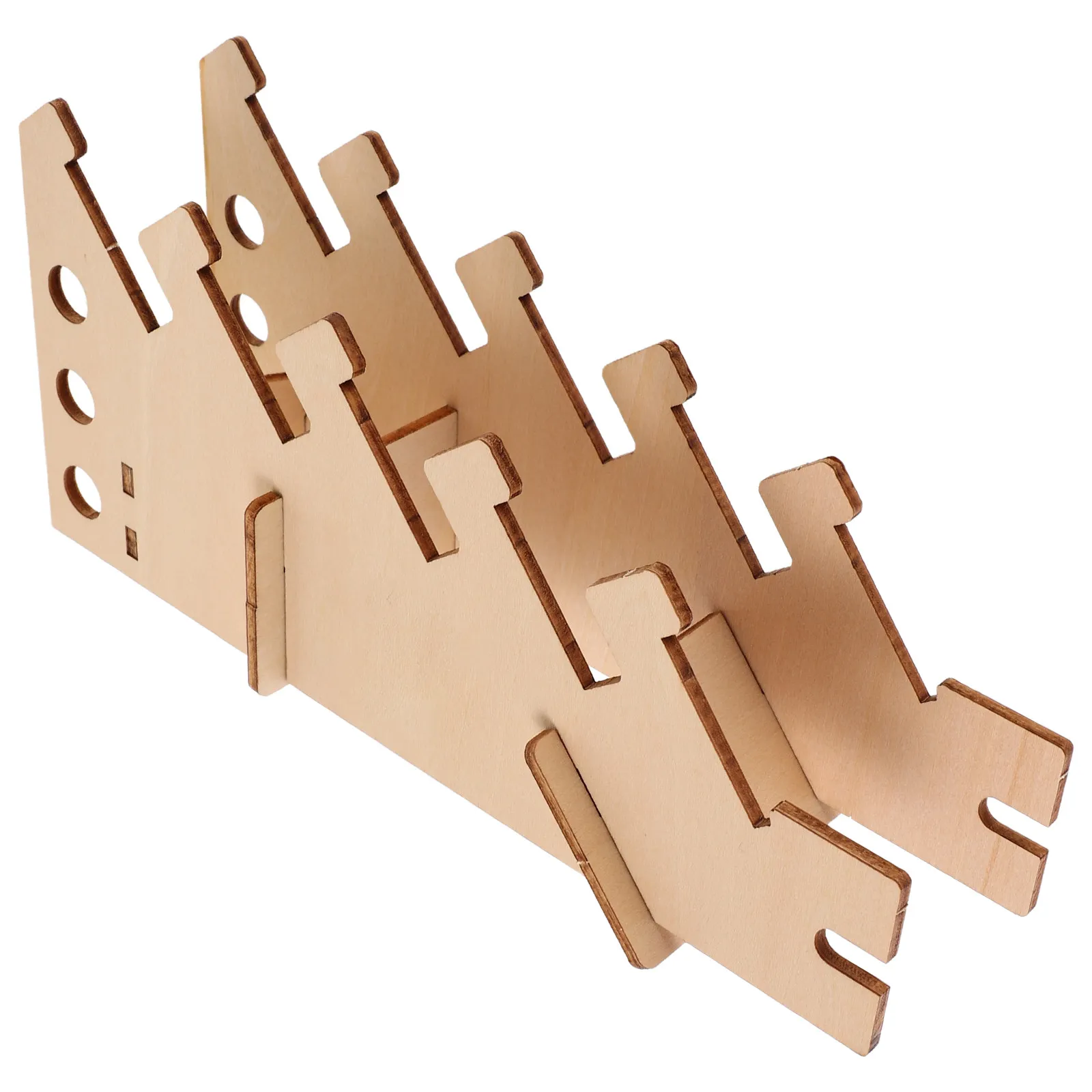 Finger Skateboard Display Rack 5 Layers Wooden Board Holder Floor Stand Mini Longboard Organizer Storage Display Shelf