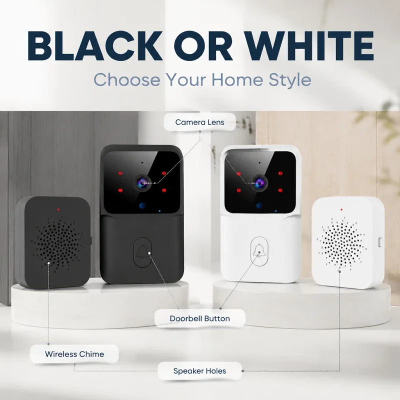 Mini WiFi Video Doorbell Wireless Phone Two-way Intercom System IR Night Vision Smart Home Monitor Security Door Bell Cameras