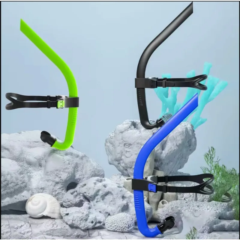 

Front Head Silicone Snorkel Breathing Swimming Tube For Training Scuba Diving Under Water Snorkling Breathing Diving Equipment