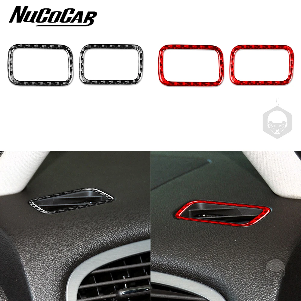 

For Chevrolet Tahoe Silverado LTZ GMC Sierra SLT 2007-2013 Carbon Fiber Demisting air outlet Panel Car Accessories Trim Stickers