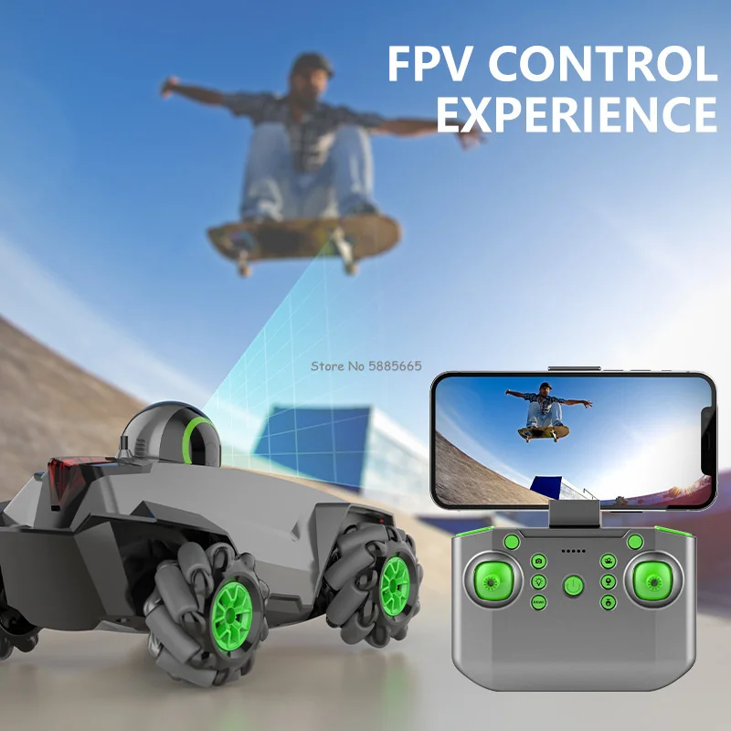 WIFI Real Time Transmition HD Camera High Speed RC Stunt Car 2.4G Multidirectional Driving Remote Control Drift Racing Car Toy