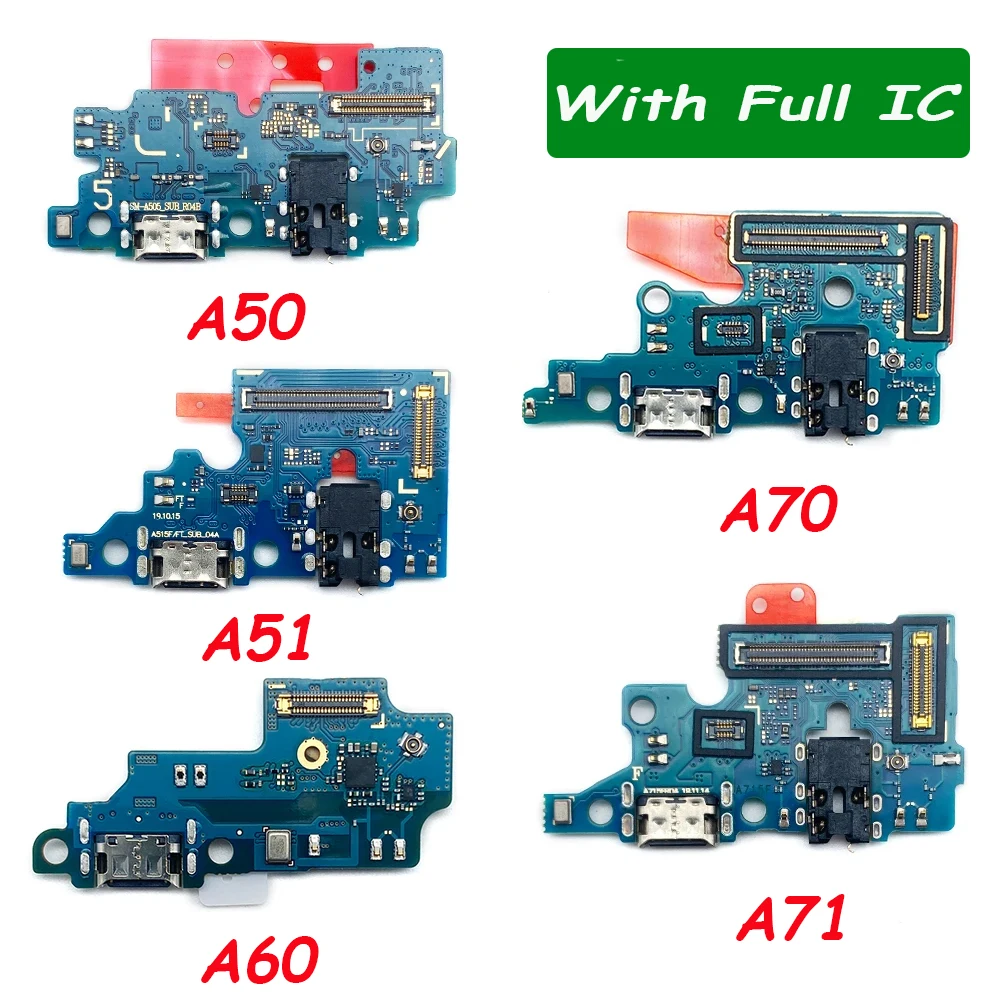 Ładowarka USB Port ładowania do Samsung A71 A70 A51 A50 A41 A40 A31 A30 A21S A20 A60 A10 Złącze dokujące Płyta mikrofonu