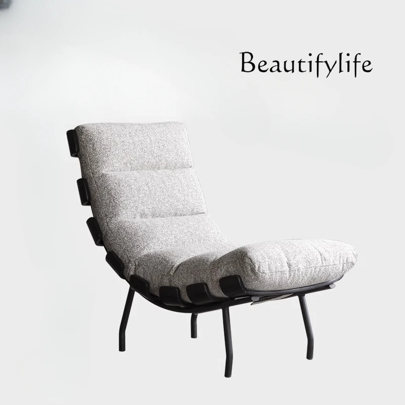 

Italian minimalist sofa chair down Nordic designer single lazy leisure recliner