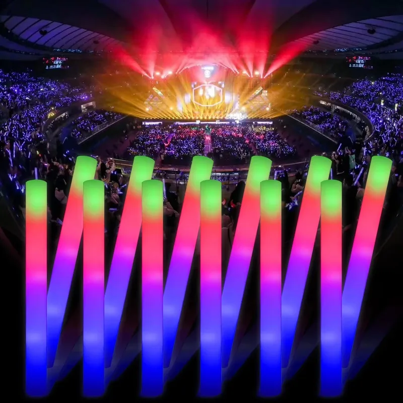 Premium 3 Mode Light Emitting Diode Foam Stick Glows in the Dark