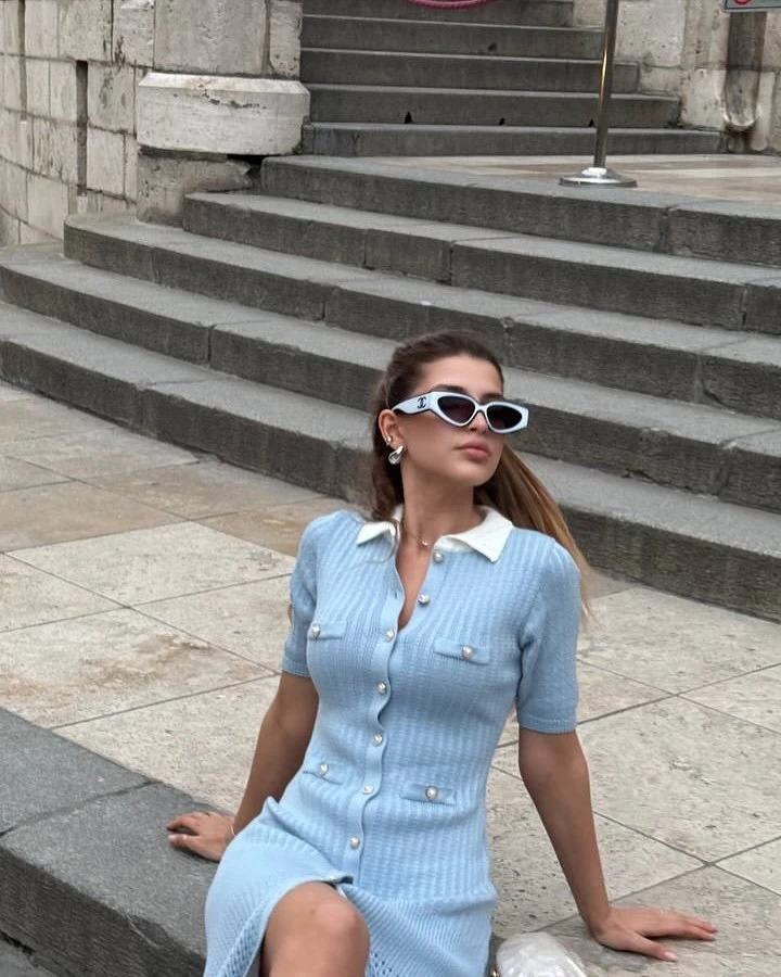 تنورة Faionable Slim Fit ort Sve محبوكة بخصر عالٍ وطويلة Dr a Line مناسبة للتاريخ والارتداء اليومي #3