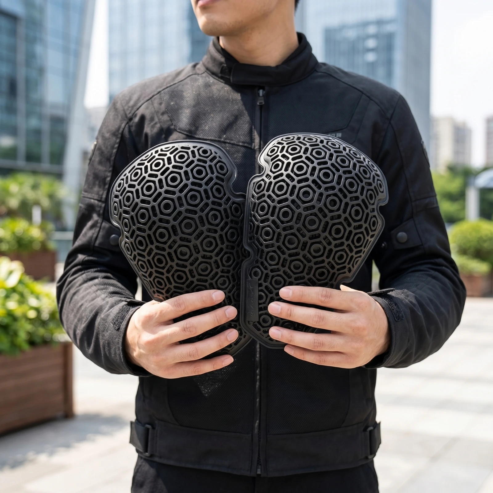 Motorcycle Gear Jacket - Ochraniacze motocyklowe o strukturze plastra miodu,