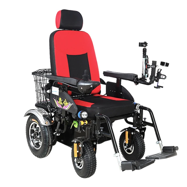 60km Four-Wheel Off Road Electric Wheelchair Scooter For Elderly Power-Assisted Walker Rollator Super Power Electric Wheelchair