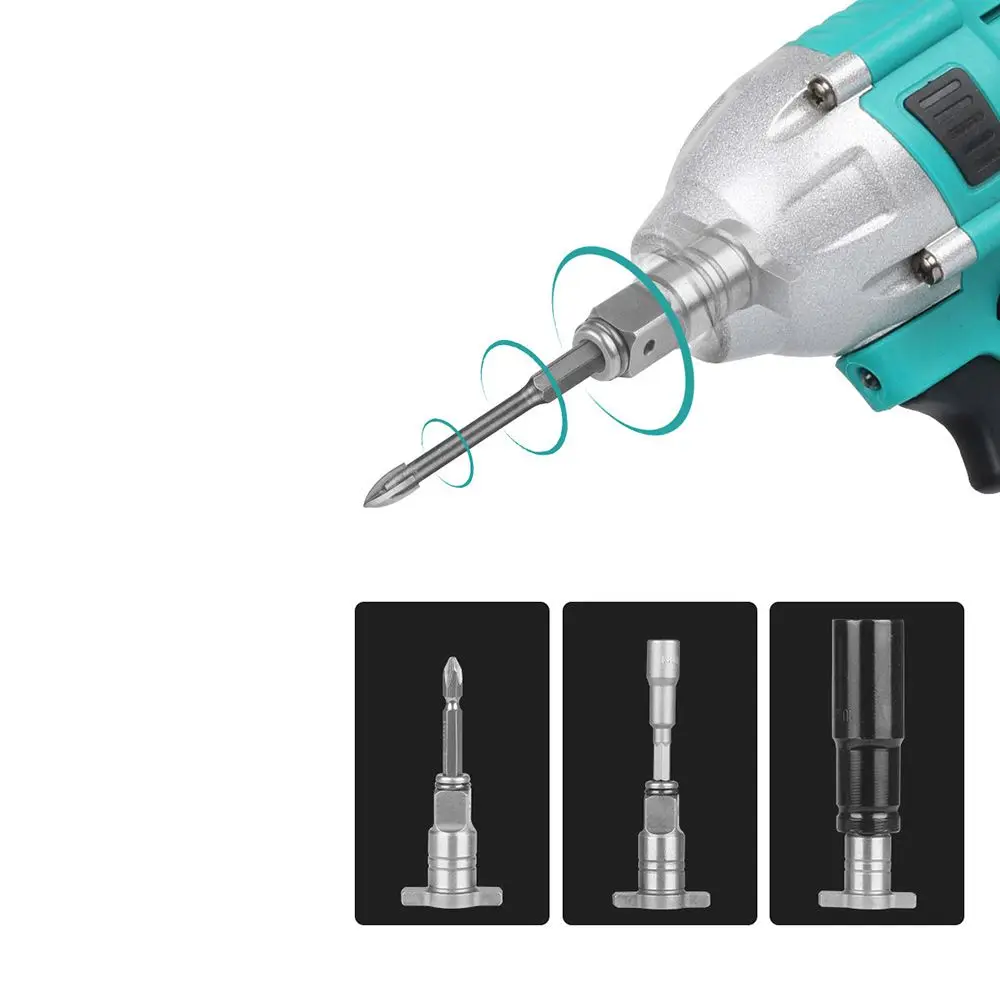 Dual Use Cordless Part Power Tool Wrench-Part Impact Wrench Shaft Metal Square Shaft Impact Wrench Accessories T-Shaped Shafts