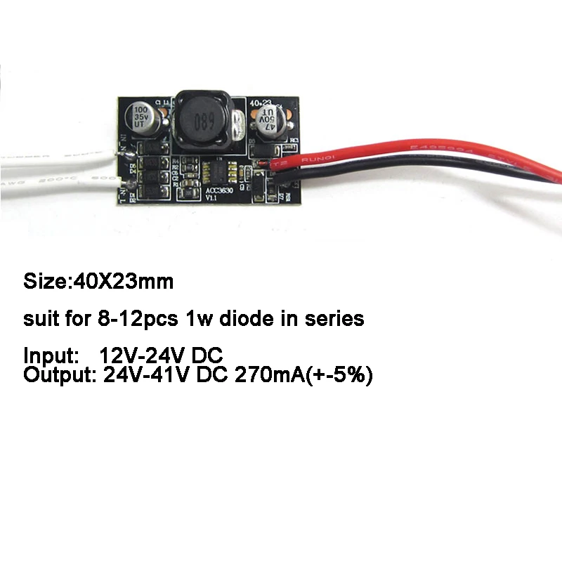 LED Driver Input DC 12 - 24V Constant Current Power Supply For 8W - 18W LED Diode Bead Light