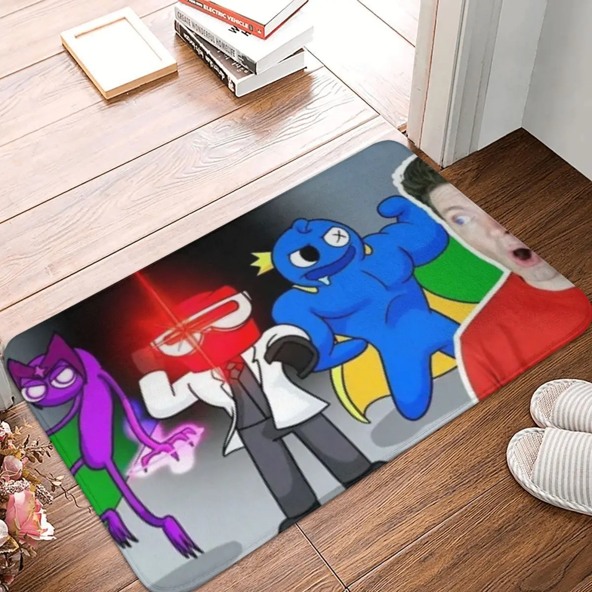 Rainbow Friends Escape Non-slip Doormat Action Living Room Kitchen Mat Prayer Carpet Indoor Pattern Decor