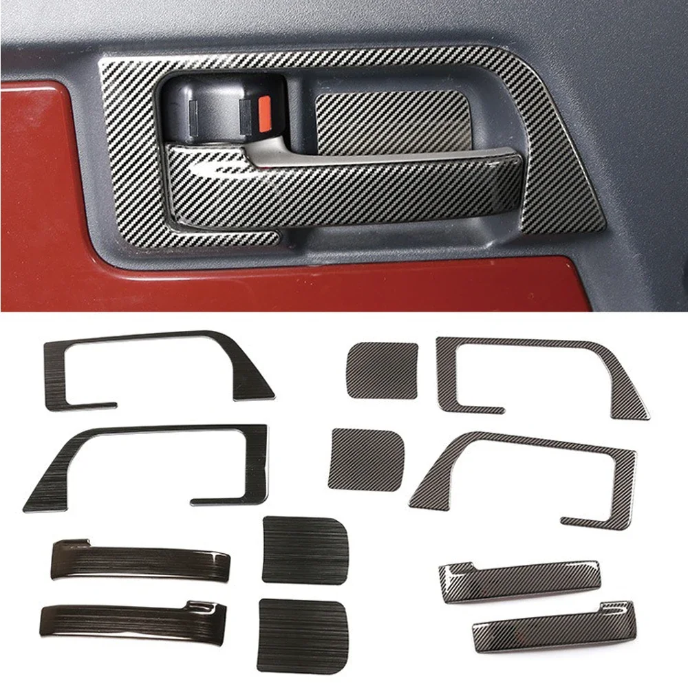 Stainless Steels Car Door Inner Door Handle Trim Cover For Toyota FJ Cruiser 2007-2021 Door Bowl Decoration Sticker