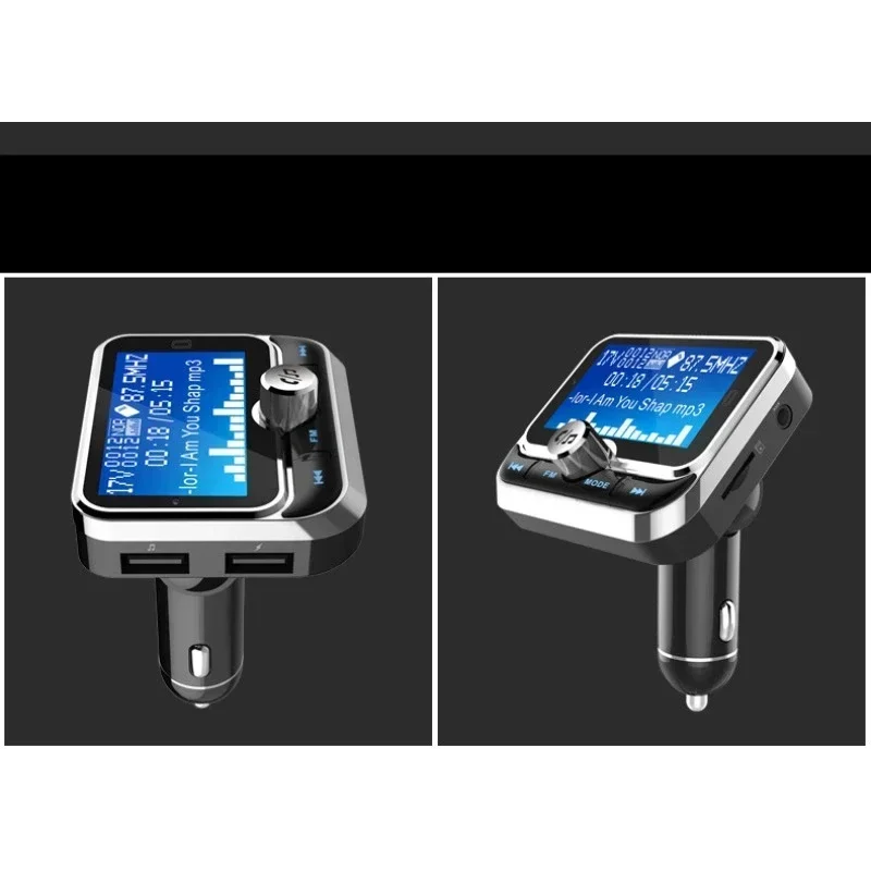 Creative Car FM Transmitter With Remote Control LCD Bluetooth MP3 Player Dual USB Car FM zender Modulator FM