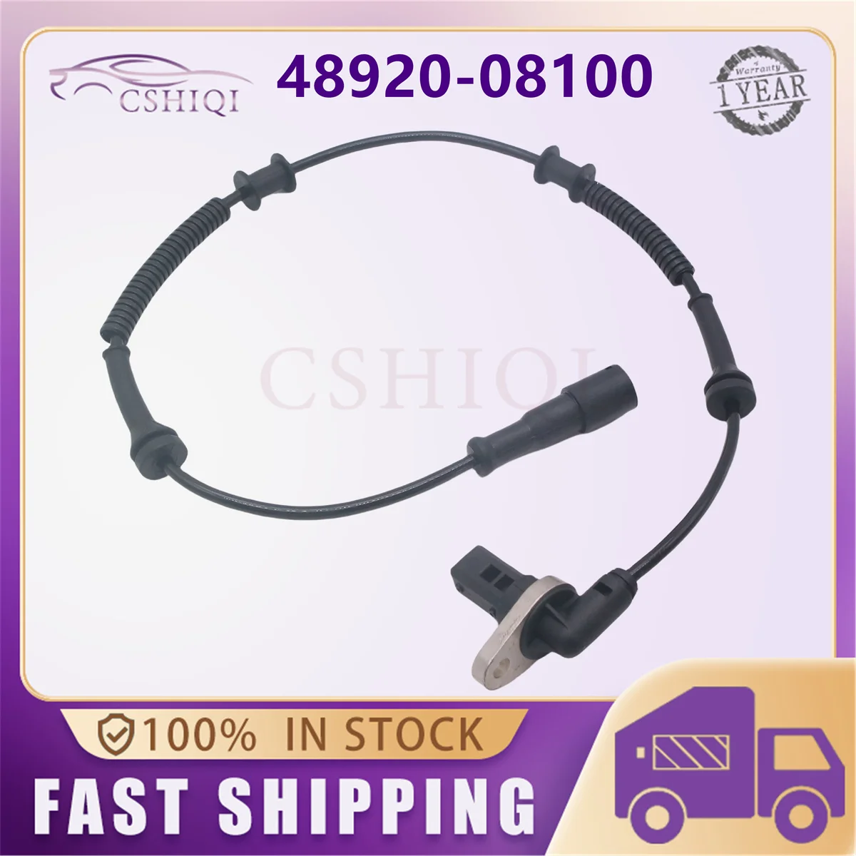 

48920-08100 ABS Wheel Speed Sensor For Ssangyong Rexton 2002-2019 4892008100 Car Parts Accessories 48920 08100 4892008100