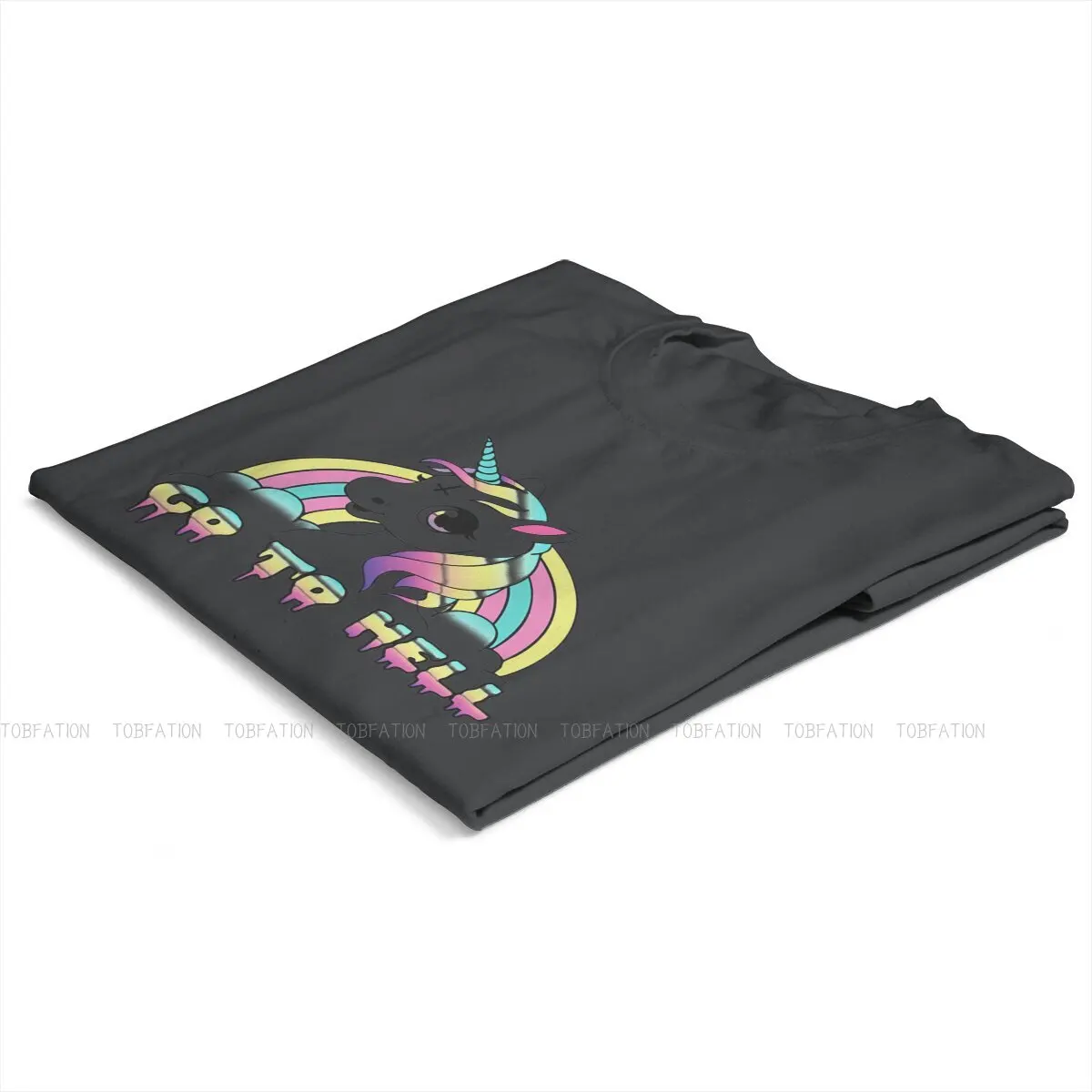 Piekielne pastelowe unikalny t-shirt gotyku dla dziewczynki uroczy jednorożec Cartoon najwyższej jakości ubrania na prezent T Shirt Ofertas