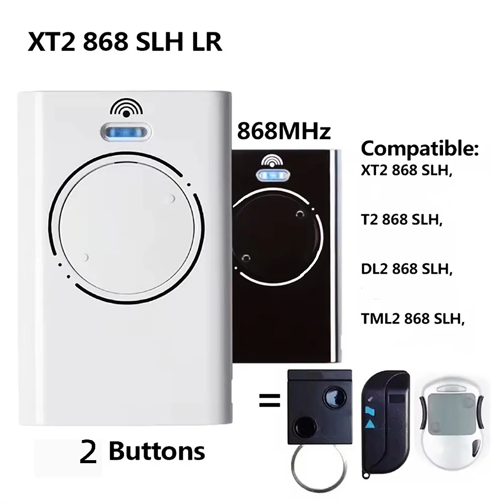 

FGCLSY 868 XT2 SLH LR Пульт дистанционного управления для гаражных ворот, совместимый с частотой 868 МГц XT2 868 SLH, XT2 SLH LR