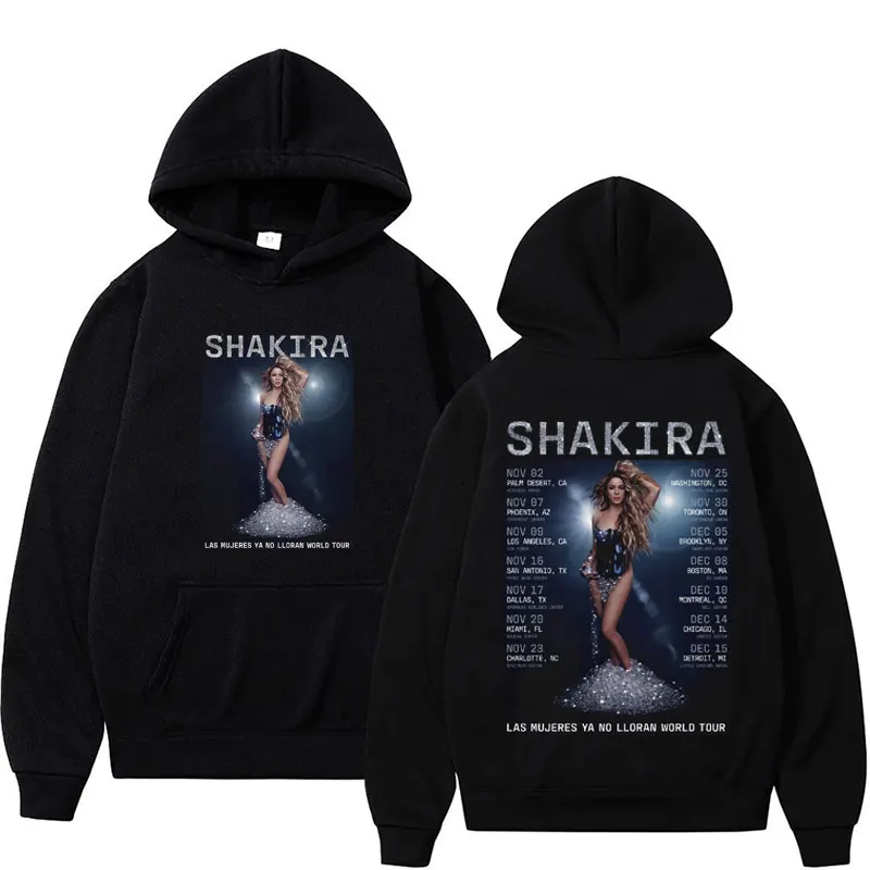 

Shakira Las Mujeres Ya No Lloran 2024 World Tour Hooded Men Women Fashion 90s Vintage Hoodie Hip Hop Street Aesthetic Sweatshirt