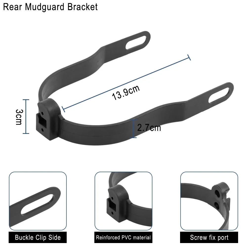 Rear Fender for Xiaomi M365 Pro 1S Electric Scooter Mudguard Spacer Support Heighten Pad 10 Inch Tyre Splash Guard Bracket Sets