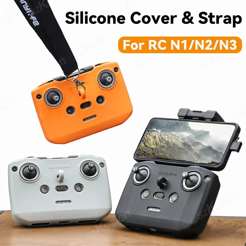 Silicone Case for DJI NEO/Air 3S/Mini 4 Pro/Mini 4K ScratchProof Protection Cover Shell for DJI RC N3/N2/N1Control Accessories
