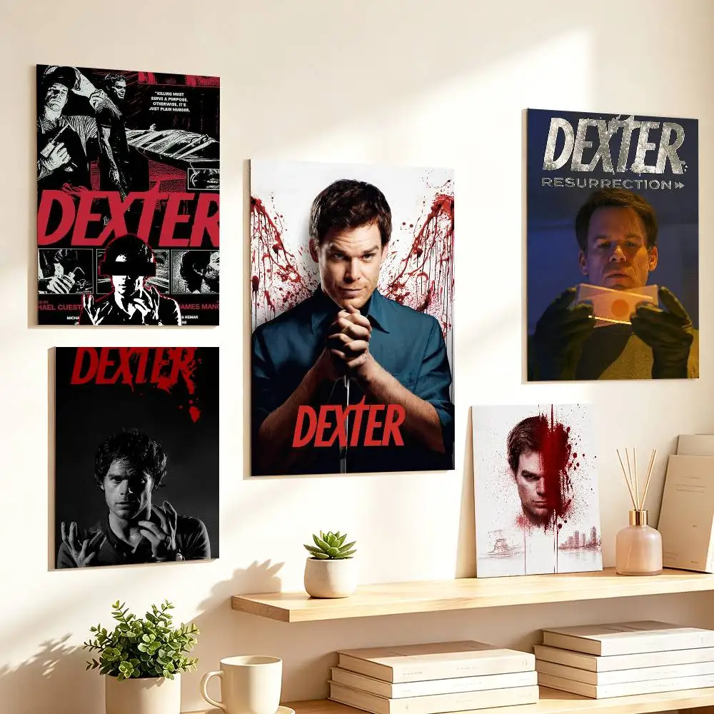 Crime Thriller D-Dexter Morgan   Poster HD Self Adhesive Waterproof Wall Art Ideal for Home Office Dorm Gift