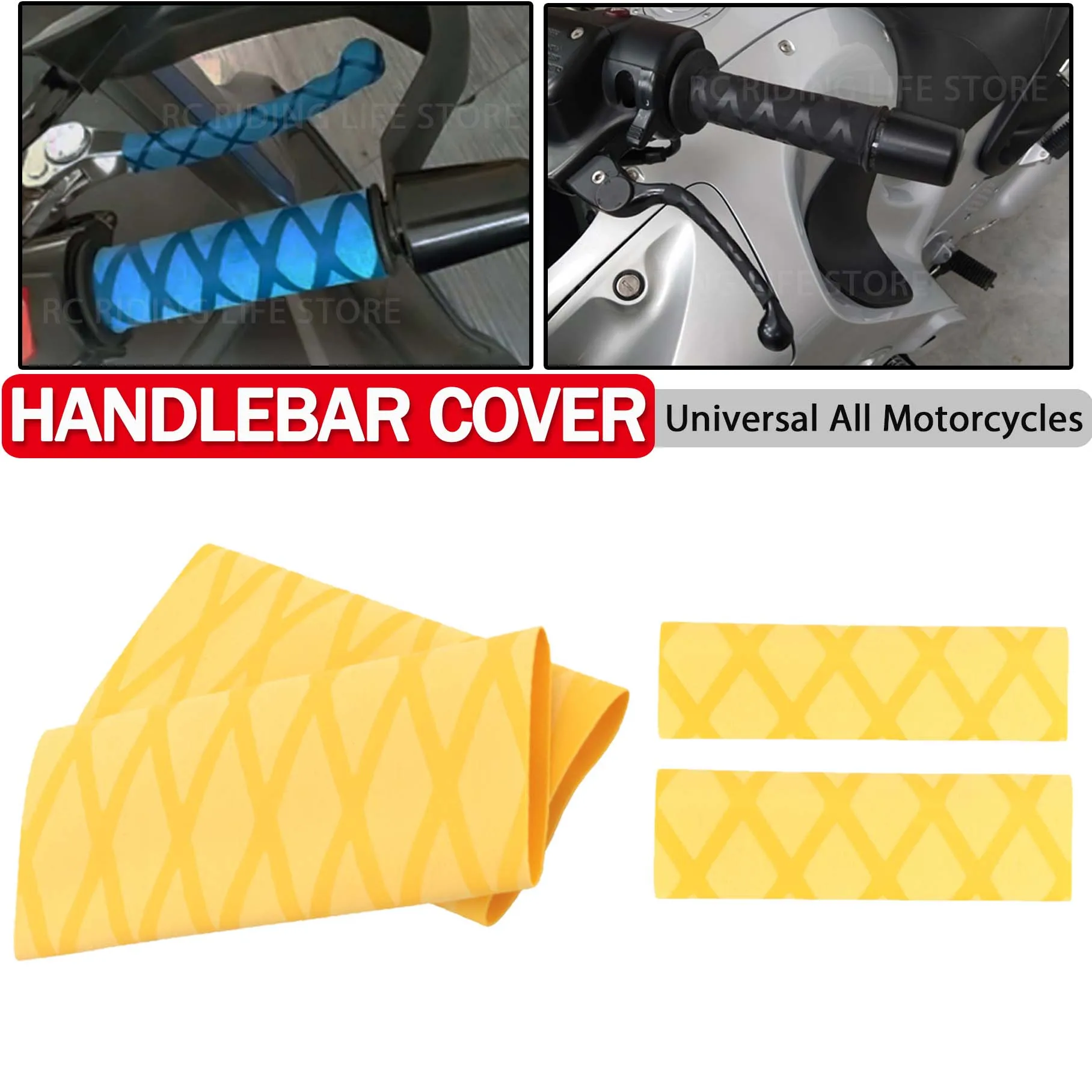 

Motorcycle Universal Rubber Heat Shrinkable Grip Cover For BMW R1250GS R1200GS For Honda For Yamaha For Kawasaki Non-slip Grip