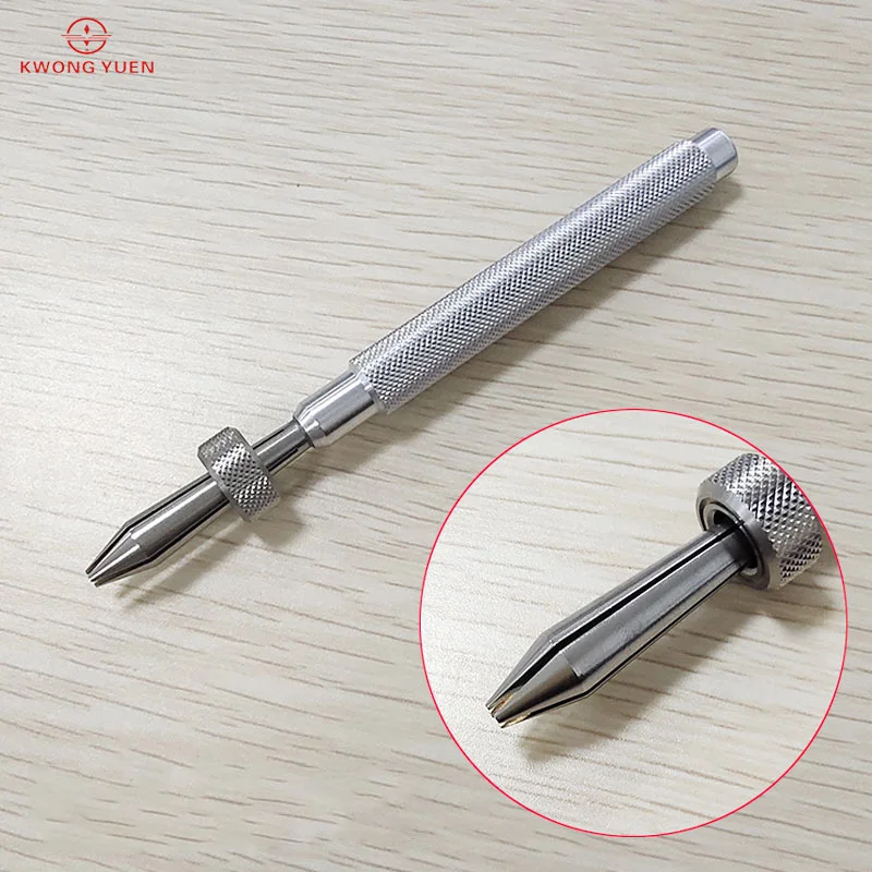 KWONGYUEN Strumento per la riparazione dell'orologio Striscia a doppia testa Rimozione speciale dell'orologio, Maniglia Mandrino