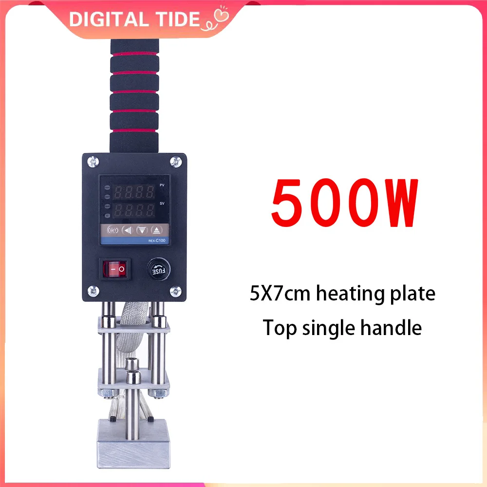 Logo and Label Imprint Handheld Copper Mold Hot Stamping Machine for Embossing Wood Leather Plastic Cake Embossing Machine