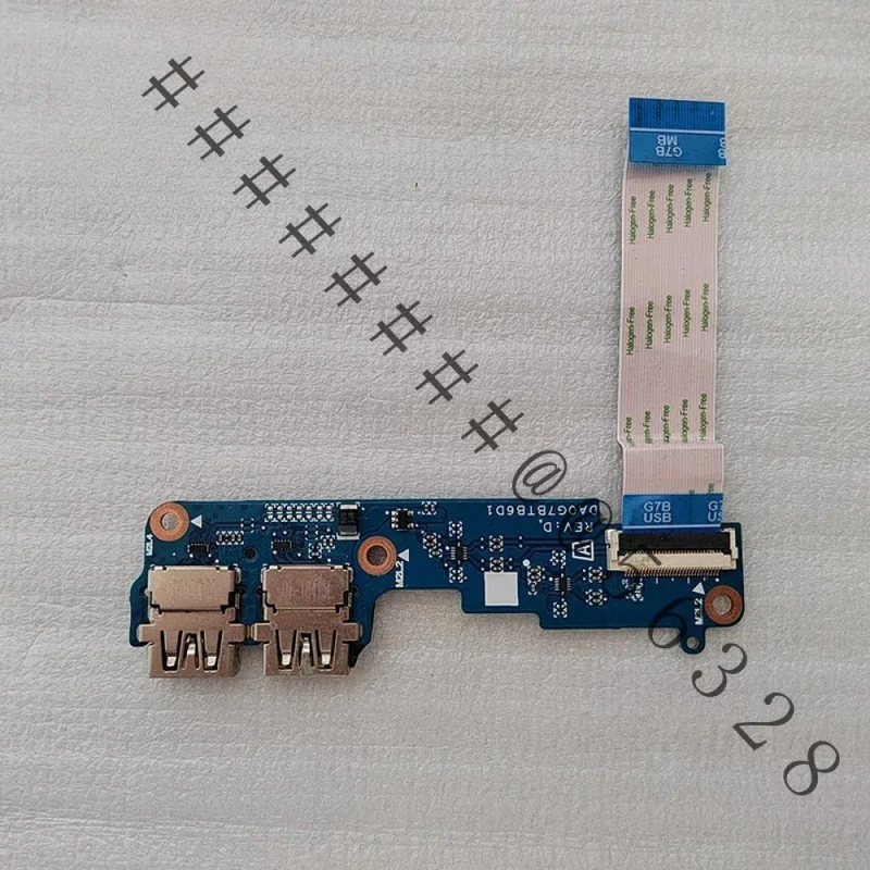 SAA+New Laptop USB IO Board With Flex Ribbon Cable PN:DAG7BJTB8A0 DA0G7BTB6D1 DA0G7BTB6D0 For HP 15-CS 15-CW Notebook USB Port S