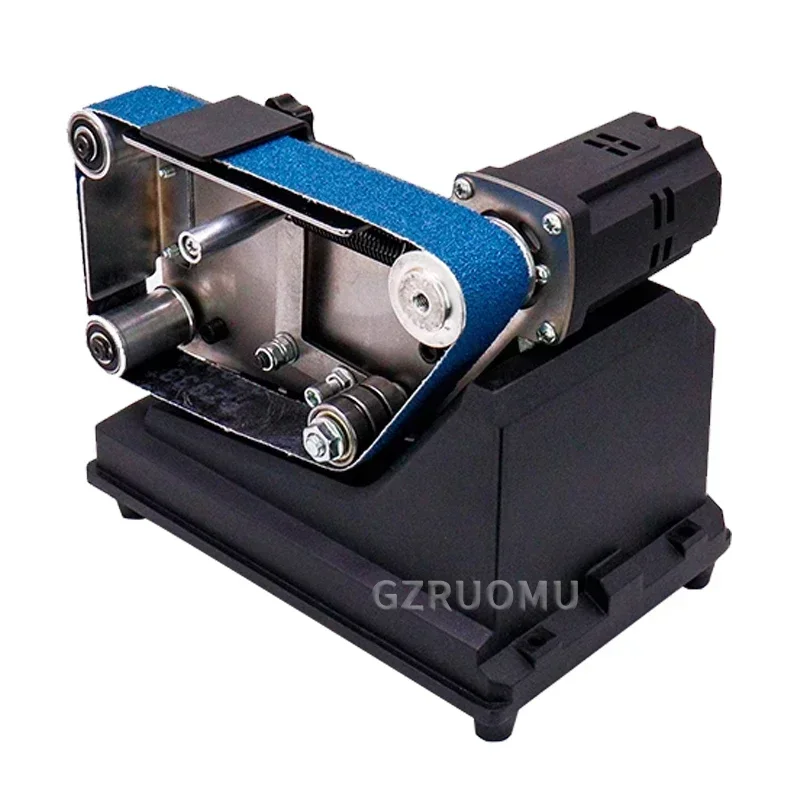 MINI Belt Sander เครื่องบดเข็มขัดไฟฟ้าเครื่องมัลติฟังก์ชั่น DIY ขัดมีด Sharpener ขอบไม้ขัด