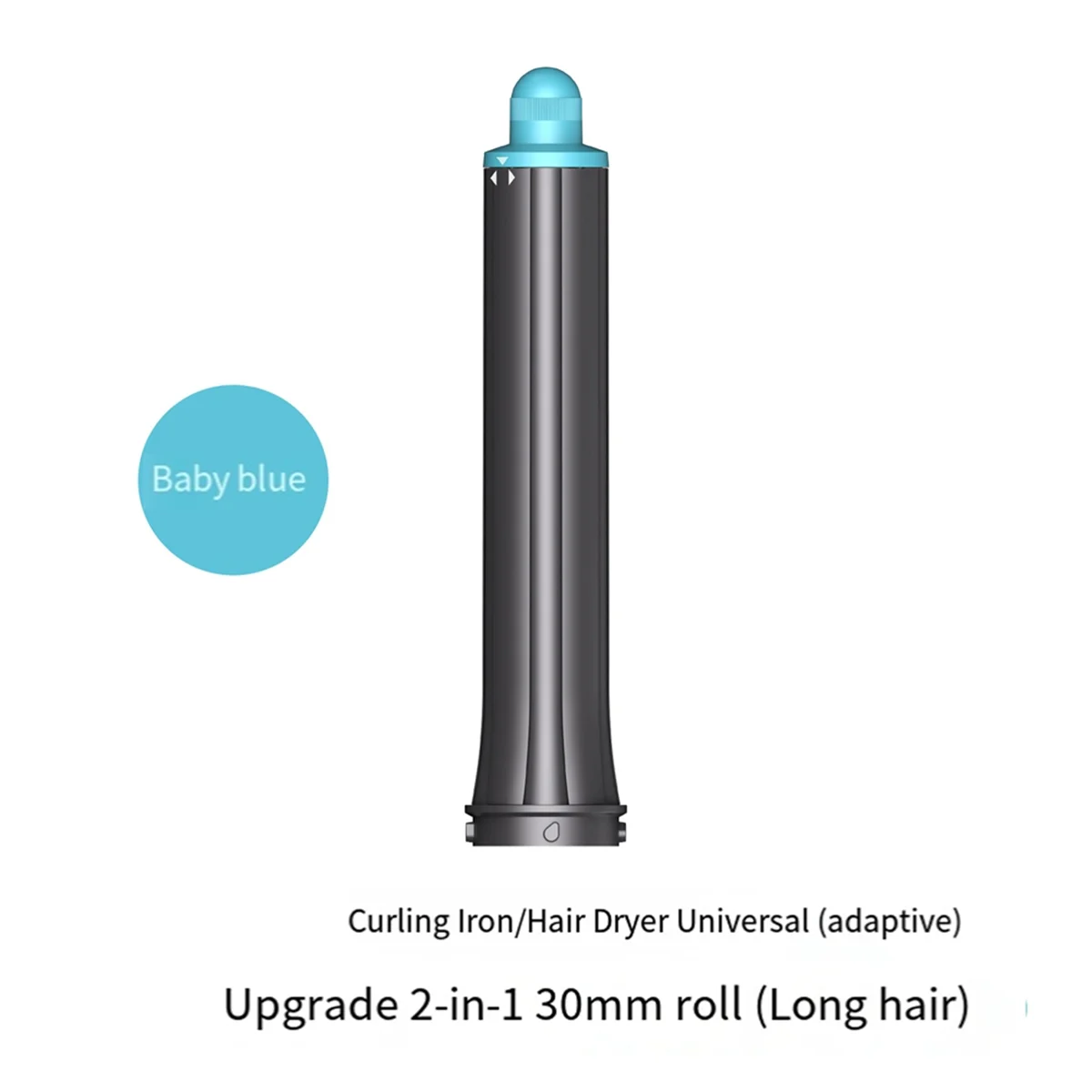 30MM Long Hair Curling Barrels for HS01 HS05 Styler Attachment, Hair Barrels Automatic Curling Barrels